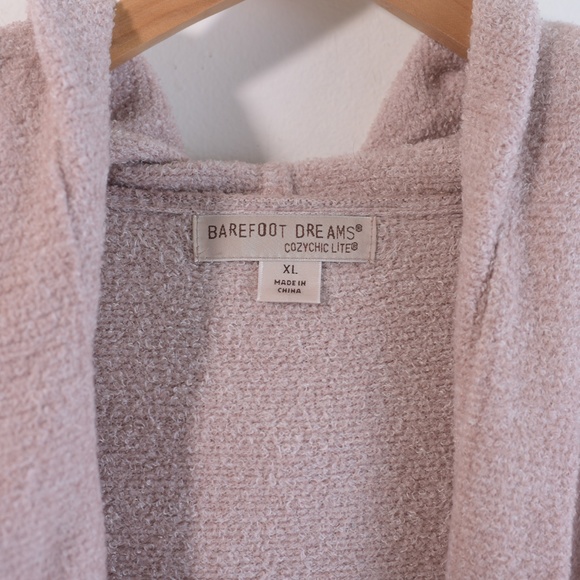 Barefoot Dreams Incredibly Soft and Warm Hooded Open Sweater Cardigan  XL - Picture 5 of 10